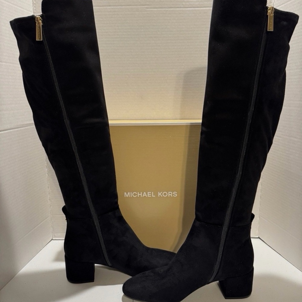 Michael Kors Black Over the Knee BRADEN Boots Size 6 BRAND NEW Suade Stylish
